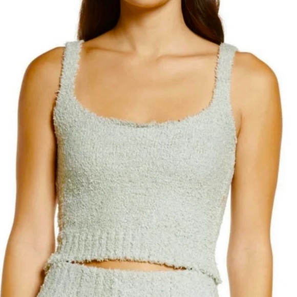 Skims Cozy Knit Bundle- Tank and Hoodie Full Zip Jacket. Sz Small - Picture 5 of 11